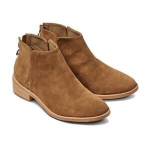 Beek Chestnut Suede Falcon Ankle Booties Boots size 7 NIB